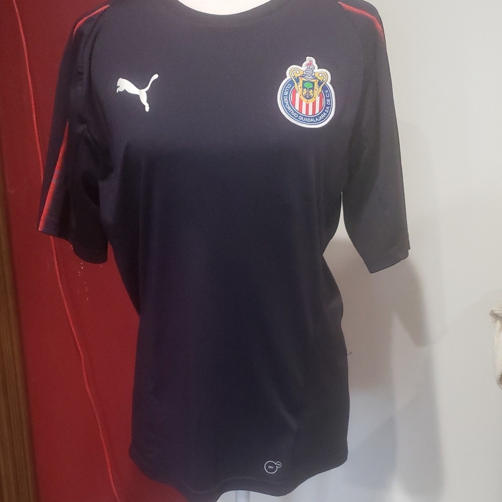 Puma Chivas de Guadalajara Soccer Jersey blue Mens SZ M Liga MX